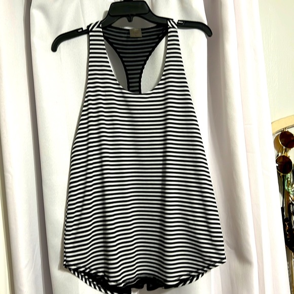 CALIA by Carrie Underwood Tops - Calia by Carrie Underwood racer back tank Black and white stripe size L